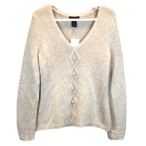 𝅺Alexandra Bartlett  40%angora rabbit hair Sweater SZ M